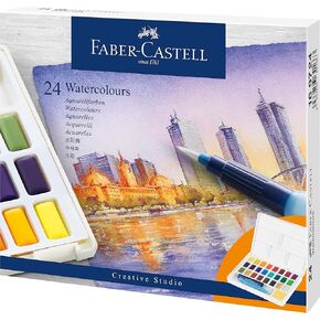 Faber-Castell 169736 Watercolour Paints in Pans Pack of 36, Multicoloured, Pack of 36 in Saudi Arabia