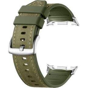Dirrelo أحزمة ساعة من الجلد الطبيعي متوافقة مع ساعة Galaxy Watch 8/9 Band 40mm 44mm/Watch 8/9 Classic Band 46mm، سوار معصم بديل ناعم من الجلد لساعة Samsung Watch 8/9 للرجال والنساء في المكتب والترفيه in Kuwait