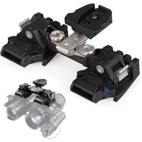 جبل NVG جسر مجهر، نظارات الرؤية الليلية محول الرؤية الليلية خوذة جبل لPVS-14 /PVS-18، أمي، GT-14 - سبائك الألومنيوم، أسود in Kuwait