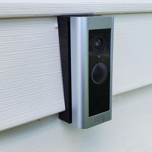 Vinyl Siding Mounting Bracket Compatible with Ring Wired Doorbell Pro (Ring Pro 2) 3D Printed (4" Standard Vinyl Siding Only) in Saudi Arabia