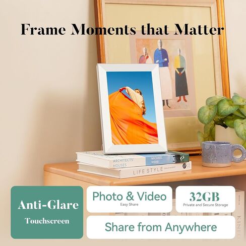 Pexar Terra 10.1 Inch Digital Picture Frame, Anti-Glare Screen for Extraordinary Clarity, Easy Share Photos or Videos via The Frameo App, The Good Choice for Gifting, Powered by Lexar in Saudi Arabia