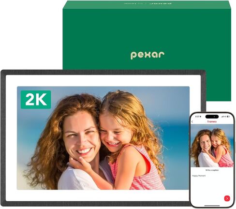 Pexar Terra 10.1 Inch Digital Picture Frame, Anti-Glare Screen for Extraordinary Clarity, Easy Share Photos or Videos via The Frameo App, The Good Choice for Gifting, Powered by Lexar in Saudi Arabia