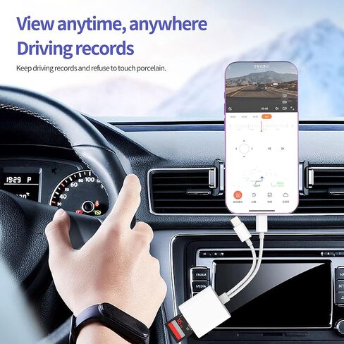 Lightning USB C إلى قارئ بطاقات SD لهاتف Iphone 17 16 15 Pro Max (2in2) محول عصا ذاكرة Micro SD للكاميرا الرقمية لمحول هاتف Apple TF ومنفذ TF لأجهزة Ipad متوافق مع Samsung S25 Fast Speed in Kuwait