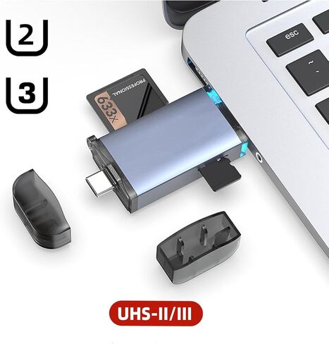 CY USB 3.0 إلى UHS-III UHS-II SD4.0 TF Micro-SD قارئ بطاقات كاتب للكاميرا والكمبيوتر المحمول والكمبيوتر اللوحي والهاتف والكاميرا in Kuwait