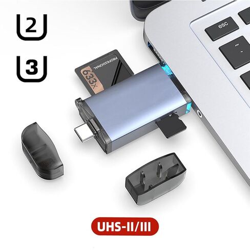 قارئ بطاقات NFHK USB 3.0 إلى UHS-III UHS-II SD4.0 TF Micro-SD للكاميرا والكمبيوتر المحمول والكمبيوتر اللوحي والهاتف والكاميرا in Saudi Arabia