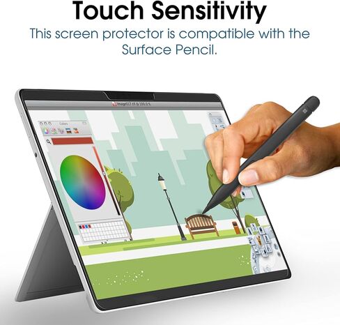 amFilm (2 Pack) Tempered Glass Screen Protector Compatible with Microsoft Surface Pro 11 2024/Surface Pro 10/Surface Pro9 (2022)/Surface Pro8 (2021) and Surface Pro X[13 inch],Support Surface Pen in Saudi Arabia