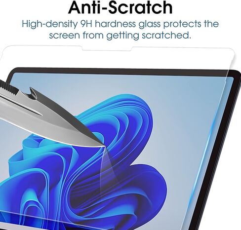 amFilm (2 Pack) Tempered Glass Screen Protector Compatible with Microsoft Surface Pro 11 2024/Surface Pro 10/Surface Pro9 (2022)/Surface Pro8 (2021) and Surface Pro X[13 inch],Support Surface Pen in Saudi Arabia