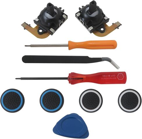 New 2Pcs Joystick Replacement Kit with Opening Tool, Compatible for The PlayStation Porta J oystick/PSVR 2 Controller J-oystick (Left & Right) in Saudi Arabia