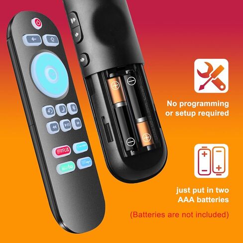 (عبوة من 2) جهاز تحكم عن بعد بديل بإضاءة خلفية متوافق مع Roku-TV (ليس لـ Roku Stick and Box) in Kuwait