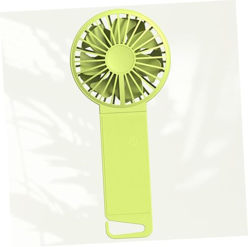 USB Rechargeable Folding Mini Handheld Fan for Home Office Travel, Fluorescent Green Compact Portable USB Fan with Quiet Operation and Adjustable Speed in Saudi Arabia
