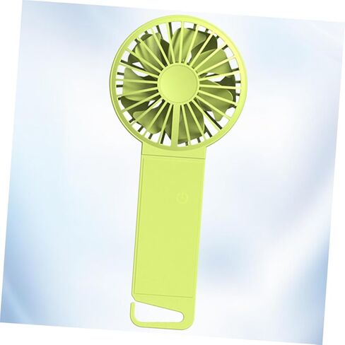 USB Rechargeable Folding Mini Handheld Fan for Home Office Travel, Fluorescent Green Compact Portable USB Fan with Quiet Operation and Adjustable Speed in Saudi Arabia
