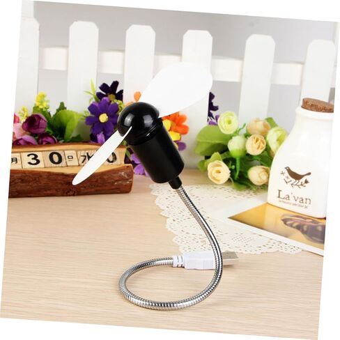 5pcs USB Mini Flexible Neck Quiet Small Fans for Computer Cooling, Portable Personal Desk Fans with Adjustable Gooseneck for Home Office Use (random Color) in Saudi Arabia