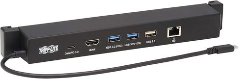 Tripp Lite USB-C Docking Station for Microsoft Surface, 4K HDMI @ 30Hz, Three USB 3.2 Gen 2 up to 10 Gigabytes Per Second, 100W USB-C Charging, Gigabit Ethernet Port, 1-Year Warranty (U442-DOCK14-MS) in Saudi Arabia