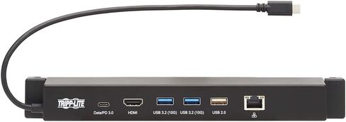 Tripp Lite USB-C Docking Station for Microsoft Surface, 4K HDMI @ 30Hz, Three USB 3.2 Gen 2 up to 10 Gigabytes Per Second, 100W USB-C Charging, Gigabit Ethernet Port, 1-Year Warranty (U442-DOCK14-MS) in Saudi Arabia