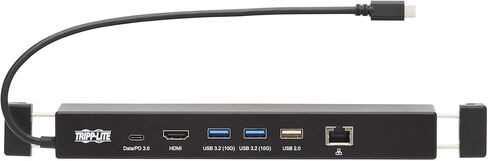 Tripp Lite USB-C Docking Station for Microsoft Surface, 4K HDMI @ 30Hz, Three USB 3.2 Gen 2 up to 10 Gigabytes Per Second, 100W USB-C Charging, Gigabit Ethernet Port, 1-Year Warranty (U442-DOCK14-MS) in Saudi Arabia