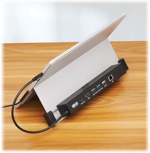 Tripp Lite USB-C Docking Station for Microsoft Surface, 4K HDMI @ 30Hz, Three USB 3.2 Gen 2 up to 10 Gigabytes Per Second, 100W USB-C Charging, Gigabit Ethernet Port, 1-Year Warranty (U442-DOCK14-MS) in Saudi Arabia