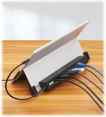 Tripp Lite USB-C Docking Station for Microsoft Surface, 4K HDMI @ 30Hz, Three USB 3.2 Gen 2 up to 10 Gigabytes Per Second, 100W USB-C Charging, Gigabit Ethernet Port, 1-Year Warranty (U442-DOCK14-MS) in Saudi Arabia