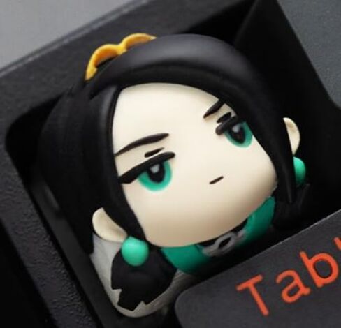 Valo Sentinel Agent-Inspired Keycap – Custom PBT Artisan Key for Mechanical Keyboards | Chamber, Sage, Killjoy, Deadlock | MX-Compatible | Gamer Collectible (Sage) in Saudi Arabia