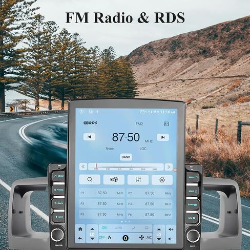 راديو سيارة Android 15 مقاس 9.7 بوصات متوافق مع Toyota Corolla 2003-2008 (إصدار غير J.B.L)، CarPlay/Android Auto، 2G+64G، GPS، Bluetooth 5.1، دعم التحكم في عجلة القيادة وكاميرا احتياطية in Kuwait