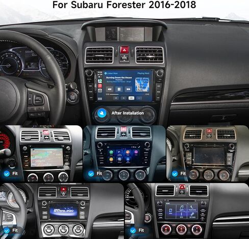 وحدة رأس ستيريو للسيارة Dasaita 8GB+256GB لسيارة Subaru Forester 2015-2018 WRX 2016-2021، CarPlay Android Auto، Android 13 GPS Navigation، شاشة QLED 8 بوصة، مقابض/أزرار/تحكم صوتي، التوصيل والتشغيل in Saudi Arabia