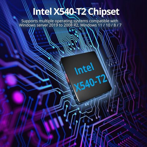 SIIG Dual Port 10G Gigabit Ethernet PCIe Network Card, PCIe 2.0 x8 to Dual RJ-45 Port, Intel X540-T2 Chipset, Extra Large Heat Sink, Dual-Profile Brackets (LB-GE0311-S1) in Saudi Arabia