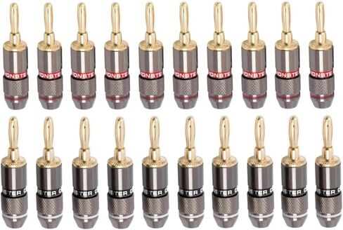 100pcs 4mm Pure Copper Gold Plated Banana Connector in Saudi Arabia