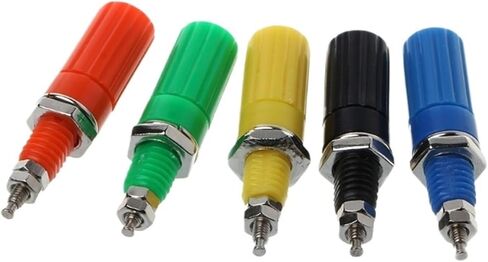 5 Pcs Binding Post 5 Colors Speaker 4mm Banana Test Connector Socket in Saudi Arabia