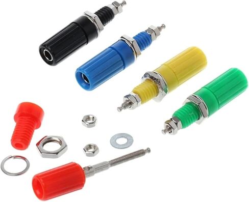 5 Pcs Binding Post 5 Colors Speaker 4mm Banana Test Connector Socket in Saudi Arabia