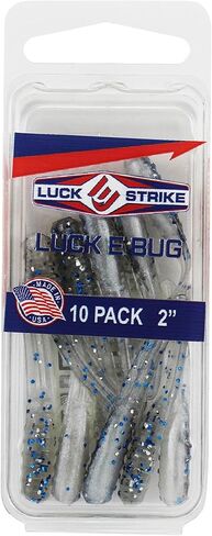 طُعم كرابي بلاستيكي ناعم من Luck E Strike Lucky Bug مع ذيل هزاز (10 عبوات) من بلاستيك بانفيش الفاخر in Kuwait