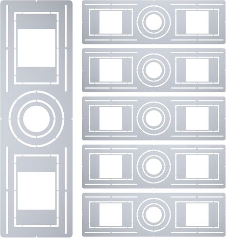 6 Pack New Construction Mounting Plate for 3/4/6 inch Recessed LED Light, Galvanized Steel Rough-in Wafer Light Bracket w/Symmetric Round Holes, LED Recessed Lighting Housing Plate in Saudi Arabia