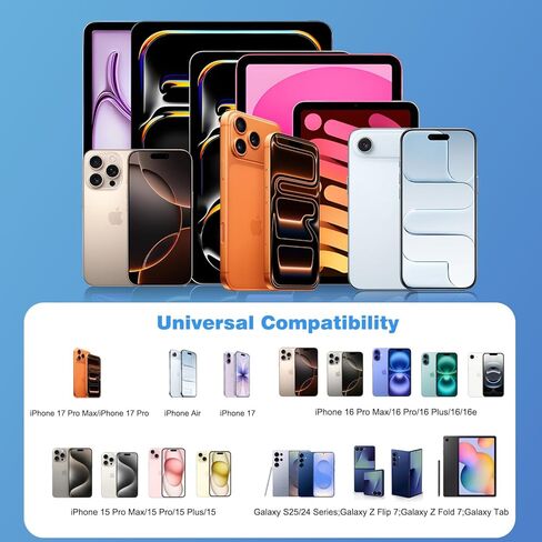 40W USB C Charger for Apple iPhone 17/16/15, 2Pack 6FT USB C to C Cord Cable&iPhone Charger Fast Charging Block for iPhone 17/17 Pro/17 Pro Max/Air/16/16E/16 Pro/16 Pro Max/16 Plus/15/15 Pro Max/iPad in Saudi Arabia