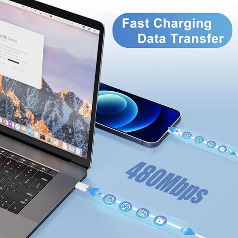 40W USB C Charger for Apple iPhone 17/16/15, 2Pack 6FT USB C to C Cord Cable&iPhone Charger Fast Charging Block for iPhone 17/17 Pro/17 Pro Max/Air/16/16E/16 Pro/16 Pro Max/16 Plus/15/15 Pro Max/iPad in Saudi Arabia