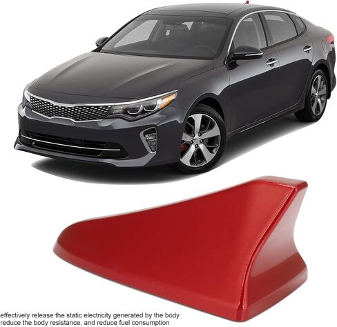 Shark Fin Roof Antenna Aerial Cover Shell 96219-D5000EBQK Replacement for Sonata 2015-2019 Without GPS for Elantra Sedan 2011-2016 (Red) in Saudi Arabia