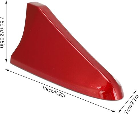 Shark Fin Roof Antenna Aerial Cover Shell 96219-D5000EBQK Replacement for Sonata 2015-2019 Without GPS for Elantra Sedan 2011-2016 (Red) in Saudi Arabia