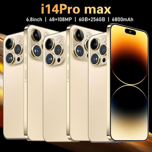 Original Back Glass Replacement for iPhone 14 Pro Max All Carriers with Pre-Installed Adhesive and Repair 14 Pro Max Tool (Gold) in Saudi Arabia
