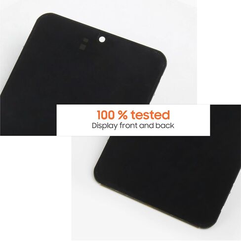 شاشة بديلة لشاشة Samsung Galaxy Z Flip 6 5G لشاشة Samsung Z Flip 6 LCD SM-F741B، SM-F741U، SM-F741W أجزاء إصلاح مجموعة التحويل الرقمي التي تعمل باللمس (أسود بدون إطار) in Saudi Arabia