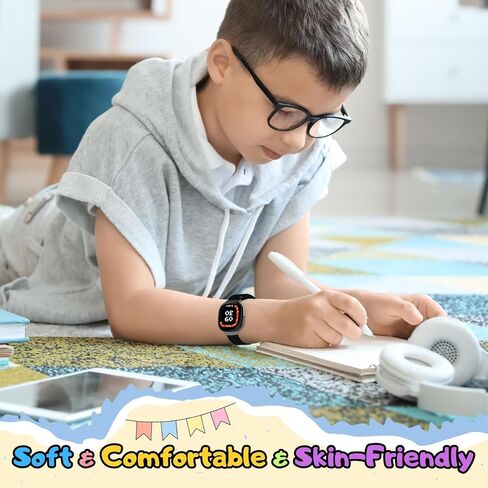 أربطة نايلون متوافقة مع Fitbit Google Ace LTE (2024) للأطفال، أشرطة بديلة رياضية قابلة للتنفس، سوار معصم ملون ناعم قابل للتعديل للأولاد والبنات in Kuwait