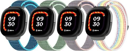 أربطة نايلون متوافقة مع Fitbit Google Ace LTE (2024) للأطفال، أشرطة بديلة رياضية قابلة للتنفس، سوار معصم ملون ناعم قابل للتعديل للأولاد والبنات in Kuwait