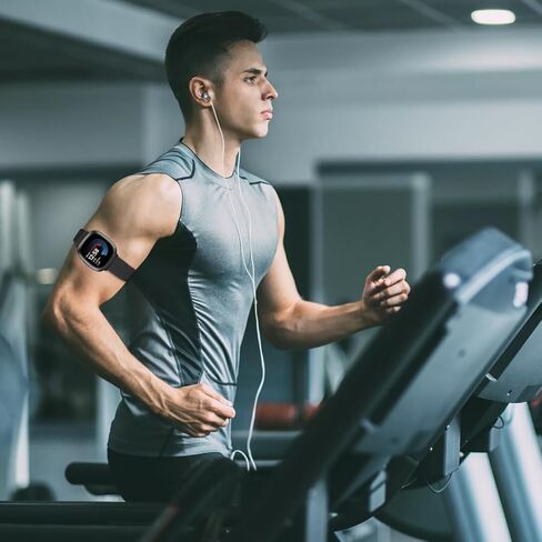 حزام كاحل/ذراع رياضي من النايلون متوافق مع Fitbit Versa 4/Fitbit Versa 3 /Fitbit Sense 2/Fitbit Sense Bands، حزام ذراع مجدول مرن من النايلون بديل لحزام الكاحل للنساء والرجال in Kuwait