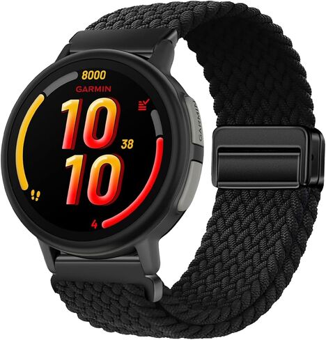 حزام حلقة من النايلون المضفر متوافق مع شريطي Garmin Bounce 2، شريط بديل مسامي قابل للتعديل للارتداد 2 1 in Saudi Arabia