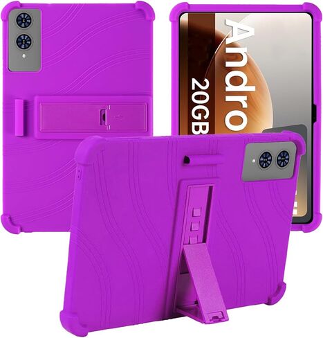 حافظة تابلت TECLAST T65 2025 مقاس 13.4 بوصة، حامل من السيليكون الناعم BOVUGAC قابل للتعديل مضاد للصدمات مناسب للأطفال لجهاز TECLAST T65 13.4 بوصة (أرجواني) in Kuwait