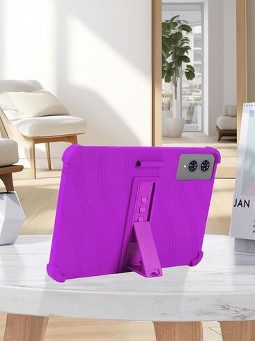 حافظة تابلت TECLAST T65 2025 مقاس 13.4 بوصة، حامل من السيليكون الناعم BOVUGAC قابل للتعديل مضاد للصدمات مناسب للأطفال لجهاز TECLAST T65 13.4 بوصة (أرجواني) in Kuwait