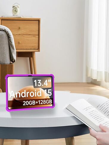 حافظة تابلت TECLAST T65 2025 مقاس 13.4 بوصة، حامل من السيليكون الناعم BOVUGAC قابل للتعديل مضاد للصدمات مناسب للأطفال لجهاز TECLAST T65 13.4 بوصة (أرجواني) in Kuwait