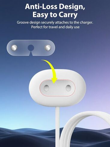 محول مساعد كابل الشاحن لساعة Google Pixel 4 41 مم/45 مم، شحن صديق للحافظة، تصميم شبه شفاف غير لامع، متوافق مع الشاحن الرسمي - [عبوة من قطعتين] in Kuwait