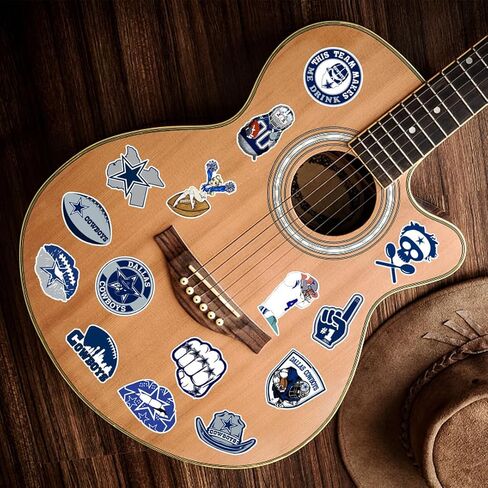 50 pcs Football Stickers Pack,Cowboy Decals for Phone Bottle Helmet Skateboard Etc.Waterproof Self-Adhesive Decals. in Saudi Arabia
