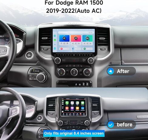 Dasaita 8GB+256GB Car Radio for Dodge Ram 1500 2500 3500 2019-2022 (Auto AC), Wireless Apple Carplay & Android Auto, 10.2'' Android 13 GPS Navigation Head Unit, Voice Control, 4G LTE/5G WiFi in Saudi Arabia