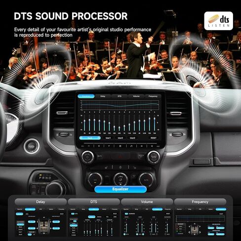 Dasaita 8GB+256GB Car Radio for Dodge Ram 1500 2500 3500 2019-2022 (Auto AC), Wireless Apple Carplay & Android Auto, 10.2'' Android 13 GPS Navigation Head Unit, Voice Control, 4G LTE/5G WiFi in Saudi Arabia