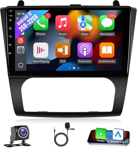 راديو سيارة Leadfan Android لسيارة Nissan Altima 2008-2012 Wireless Carplay & Android Auto، 9 بوصة IPS شاشة تعمل باللمس ستيريو سيارة في لوحة القيادة GPS بلوتوث FM واي فاي كاميرا احتياطية MirrorLink SWC 2G+32G in Kuwait