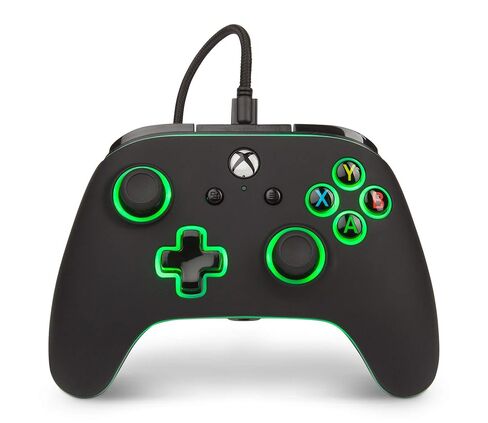 وحدة التحكم السلكية المضيئة المحسنة PowerA Spectra لأجهزة Xbox One، لوحة الألعاب، وحدة تحكم ألعاب الفيديو السلكية، وحدة تحكم الألعاب، Xbox One، تعمل مع Xbox Series X|S in Kuwait
