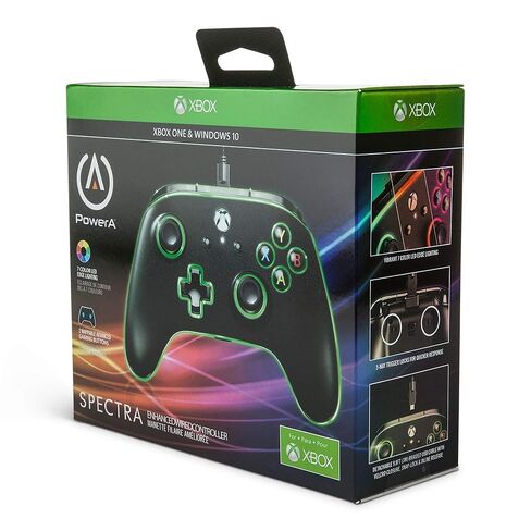 وحدة التحكم السلكية المضيئة المحسنة PowerA Spectra لأجهزة Xbox One، لوحة الألعاب، وحدة تحكم ألعاب الفيديو السلكية، وحدة تحكم الألعاب، Xbox One، تعمل مع Xbox Series X|S in Kuwait